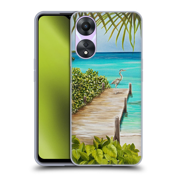 Lisa Sparling Birds And Nature Coastal Seclusion Soft Gel Case for OPPO A78 5G
