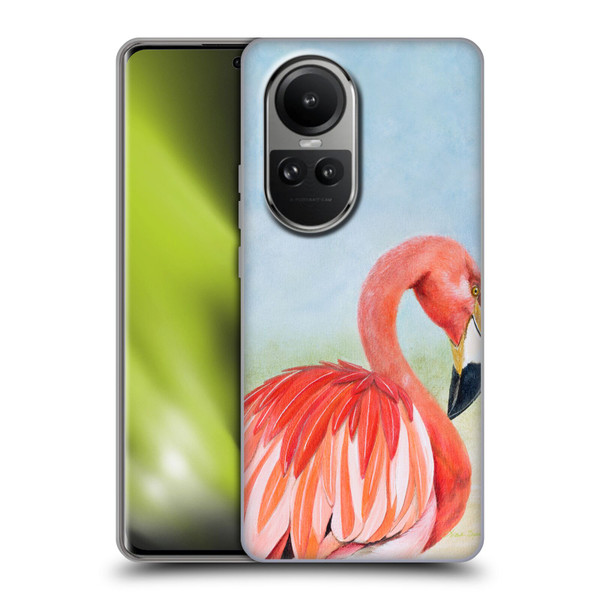 Lisa Sparling Birds And Nature Flamingo Soft Gel Case for OPPO Reno10 5G / Reno10 Pro 5G