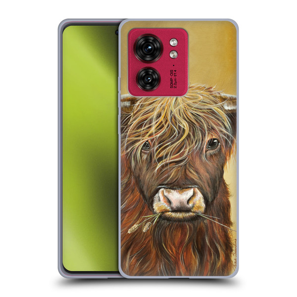 Lisa Sparling Creatures Highland Cow Fireball Soft Gel Case for Motorola Moto Edge 40
