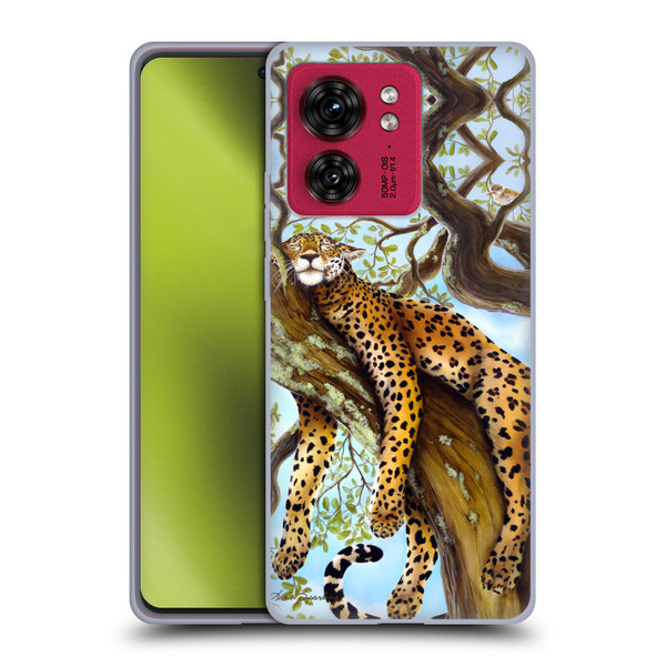 Lisa Sparling Creatures Leopard Soft Gel Case for Motorola Moto Edge 40