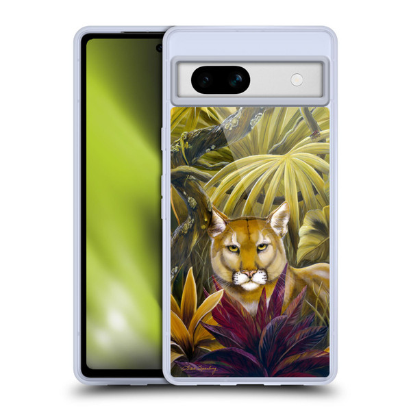Lisa Sparling Creatures Florida Forest Panther Soft Gel Case for Google Pixel 7a