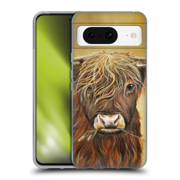 Lisa Sparling Creatures Highland Cow Fireball Soft Gel Case for Google Pixel 8