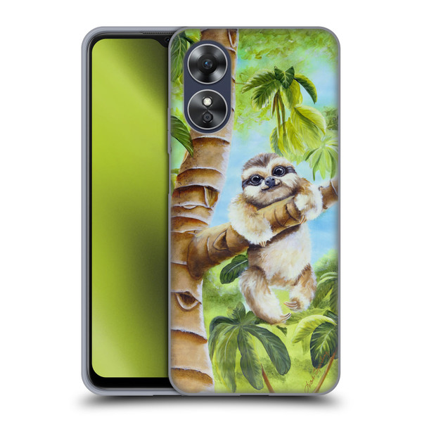 Lisa Sparling Creatures Cutest Sloth Soft Gel Case for OPPO A17