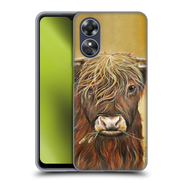 Lisa Sparling Creatures Highland Cow Fireball Soft Gel Case for OPPO A17