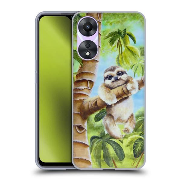 Lisa Sparling Creatures Cutest Sloth Soft Gel Case for OPPO A78 5G
