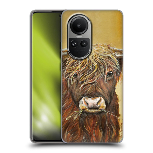 Lisa Sparling Creatures Highland Cow Fireball Soft Gel Case for OPPO Reno10 5G / Reno10 Pro 5G