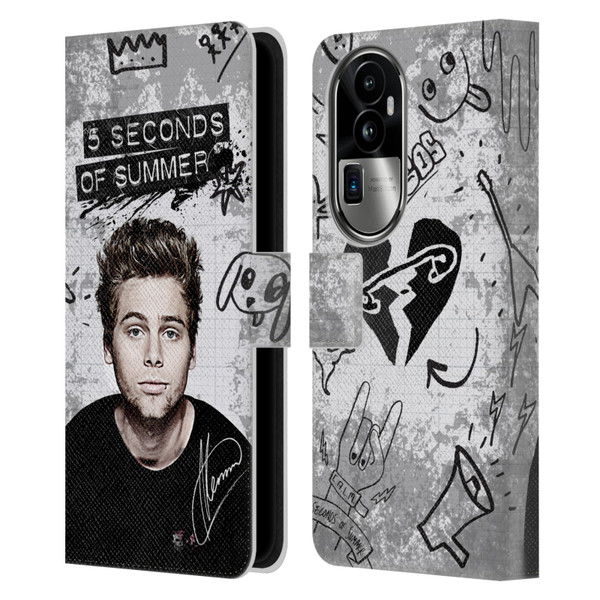 5 Seconds of Summer Solos Vandal Luke Leather Book Wallet Case Cover For OPPO Reno10 Pro+