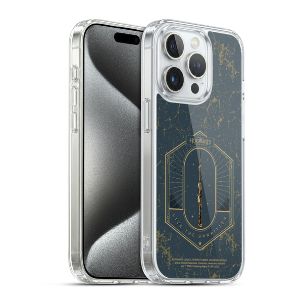 Hogwarts Legacy Graphics Live The Unwritten Soft Gel Case for Apple iPhone 15 Pro & MagSafe