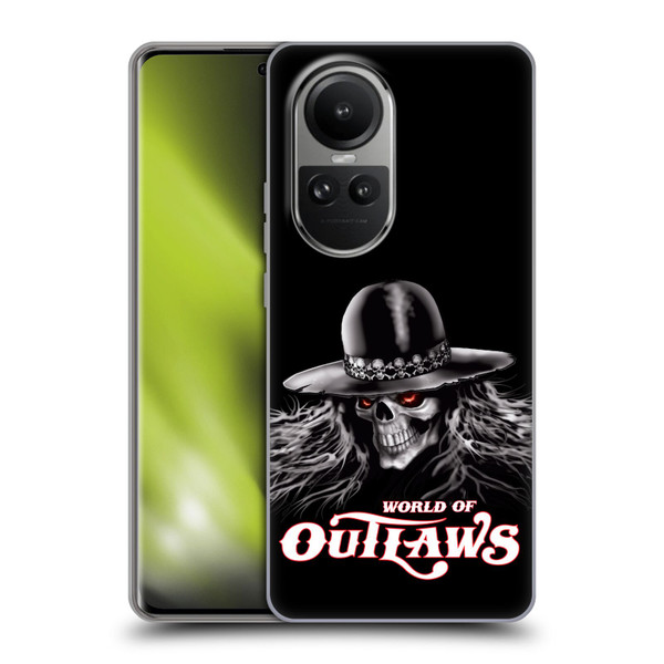World of Outlaws Skull Rock Graphics Logo Soft Gel Case for OPPO Reno10 5G / Reno10 Pro 5G