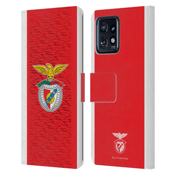 S.L. Benfica 2021/22 Crest Kit Home Leather Book Wallet Case Cover For Motorola Moto Edge 40 Pro