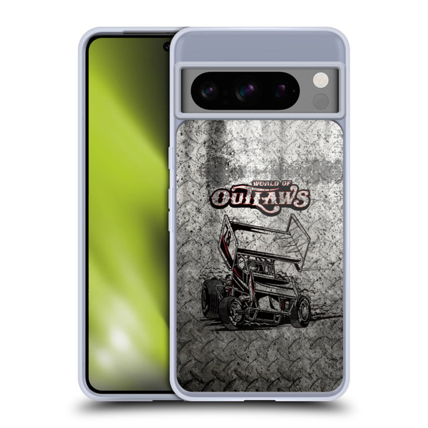 World of Outlaws Western Graphics Sprint Car Soft Gel Case for Google Pixel 8 Pro