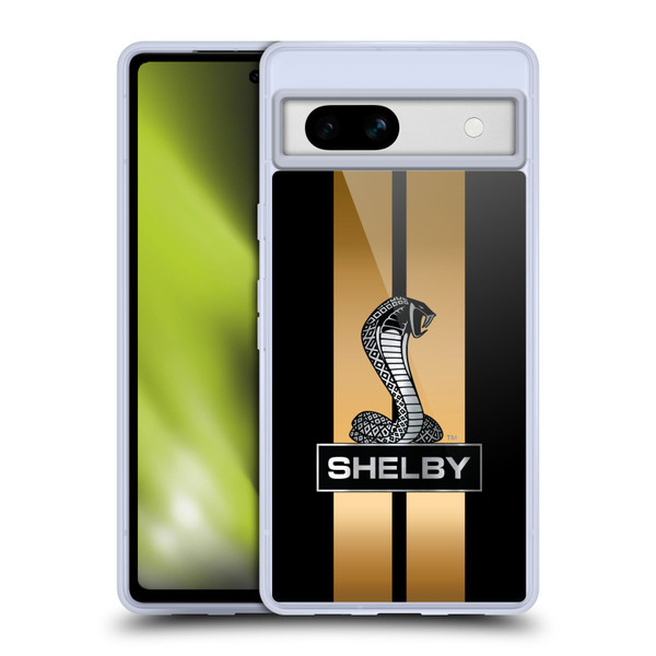 Shelby Car Graphics Gold Soft Gel Case for Google Pixel 7a