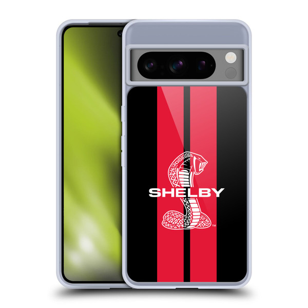 Shelby Car Graphics Red Soft Gel Case for Google Pixel 8 Pro