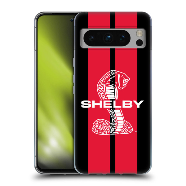 Shelby Car Graphics Red Soft Gel Case for Google Pixel 8 Pro