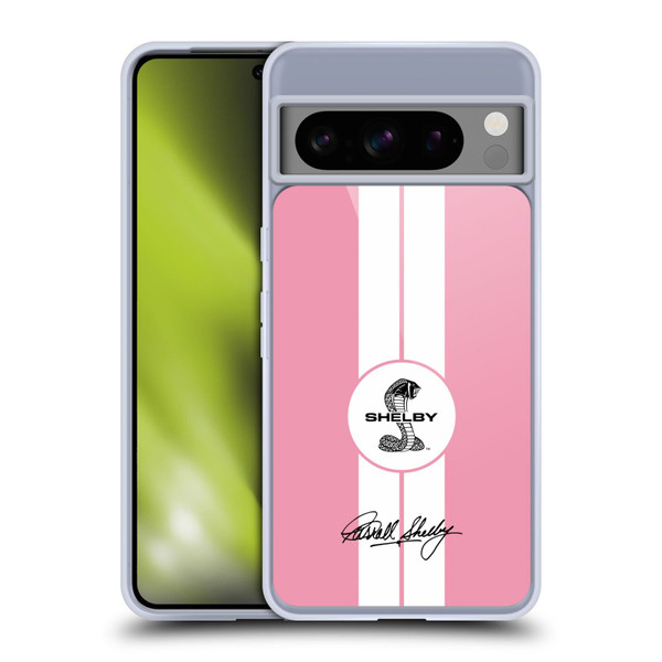 Shelby Car Graphics 1965 427 S/C Pink Soft Gel Case for Google Pixel 8 Pro