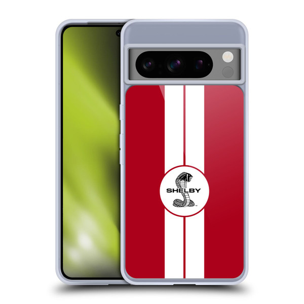 Shelby Car Graphics 1965 427 S/C Red Soft Gel Case for Google Pixel 8 Pro