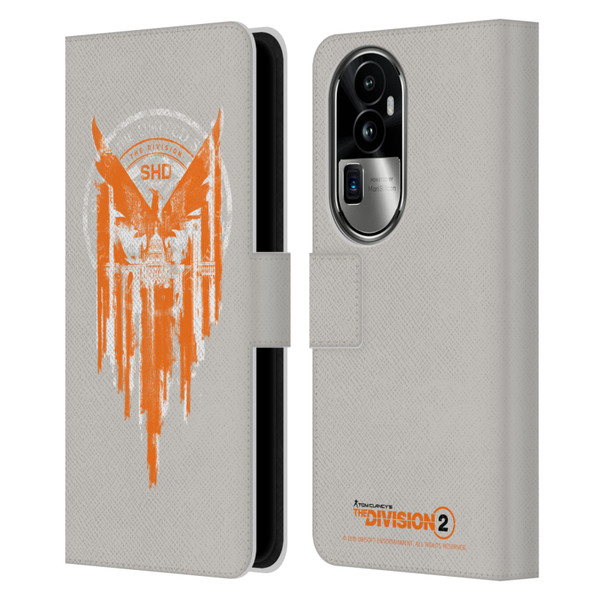 Tom Clancy's The Division 2 Key Art Phoenix Capitol Building Leather Book Wallet Case Cover For OPPO Reno10 Pro+