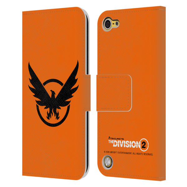 Tom Clancy's The Division 2 Logo Art Phoenix 2 Leather Book Wallet Case Cover For Apple iPod Touch 5G 5th Gen