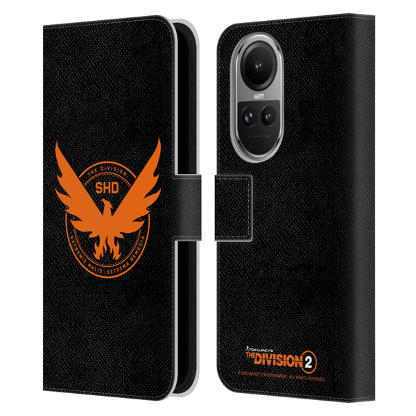 Tom Clancy's The Division 2 Logo Art Phoenix Leather Book Wallet Case Cover For OPPO Reno10 5G / Reno10 Pro 5G