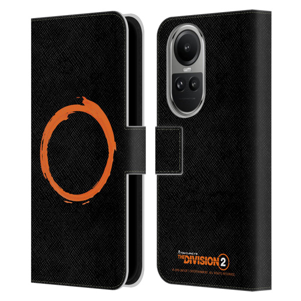 Tom Clancy's The Division 2 Logo Art Ring Leather Book Wallet Case Cover For OPPO Reno10 5G / Reno10 Pro 5G