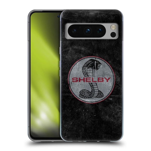 Shelby Logos Distressed Black Soft Gel Case for Google Pixel 8 Pro