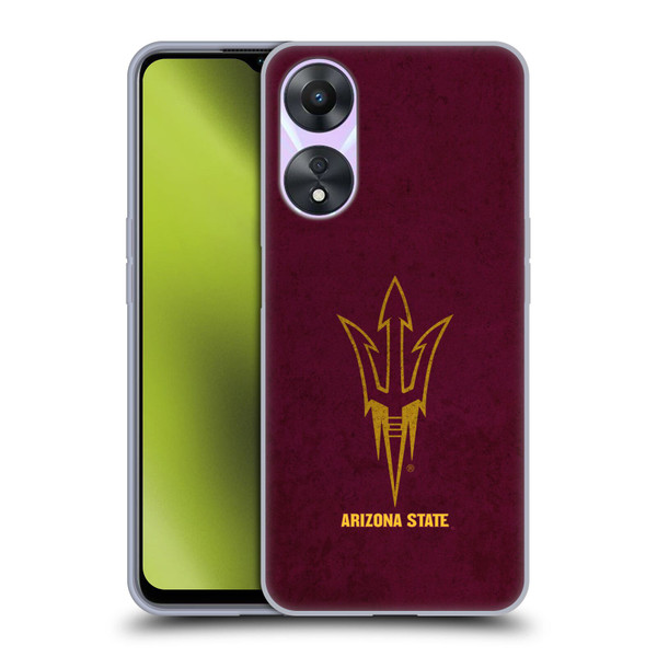 Arizona State University ASU Arizona State University Distressed Look Soft Gel Case for OPPO A78 4G