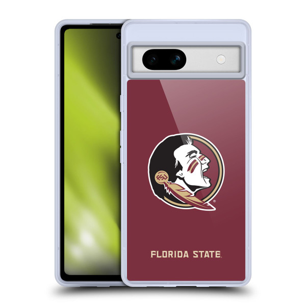 Florida State University FSU Florida State University Plain Soft Gel Case for Google Pixel 7a