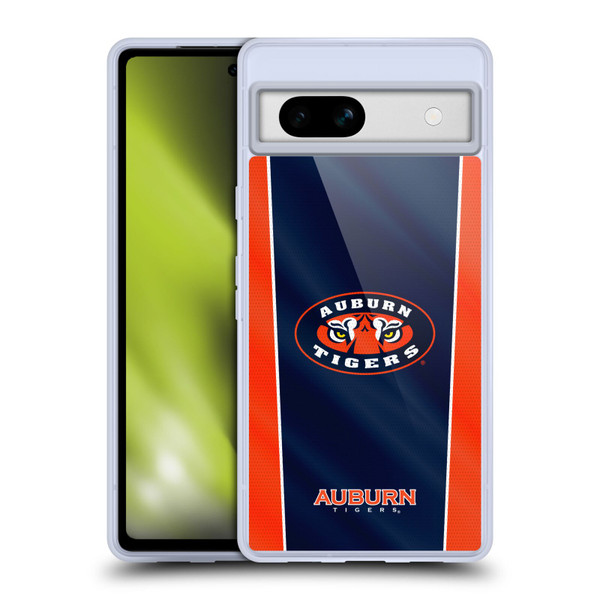 Auburn University AU Auburn University Banner Soft Gel Case for Google Pixel 7a
