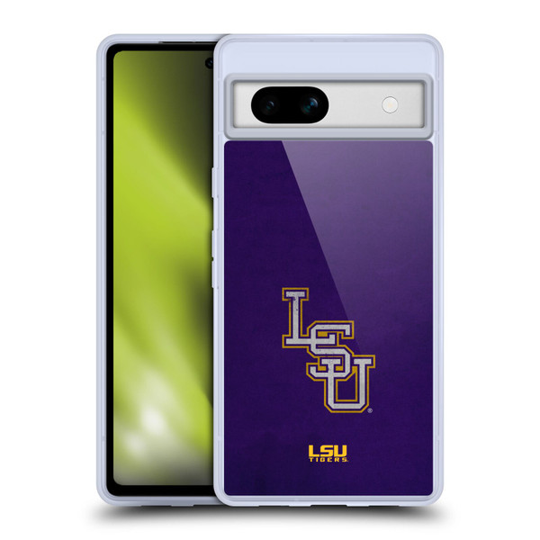 Louisiana State University LSU Louisiana State University Distressed Look Soft Gel Case for Google Pixel 7a