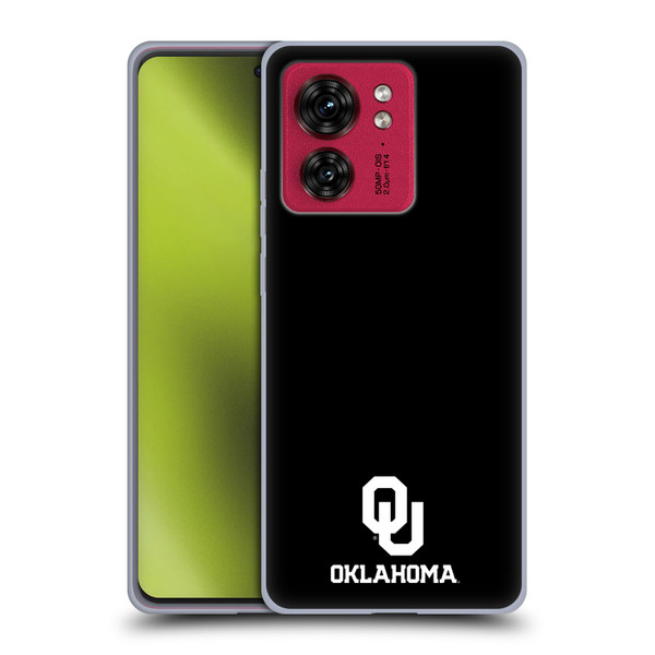 University of Oklahoma OU The University of Oklahoma Logo Soft Gel Case for Motorola Moto Edge 40