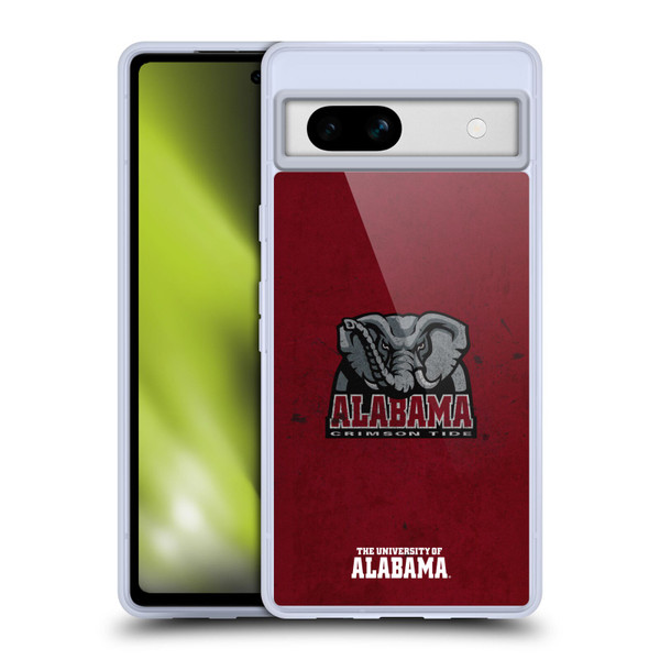 University Of Alabama UA The University Of Alabama Distressed Soft Gel Case for Google Pixel 7a