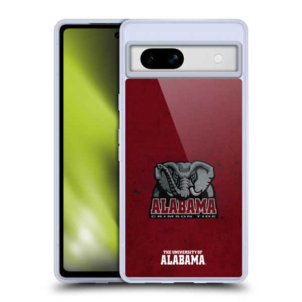 University Of Alabama UA The University Of Alabama Distressed Soft Gel Case for Google Pixel 7a