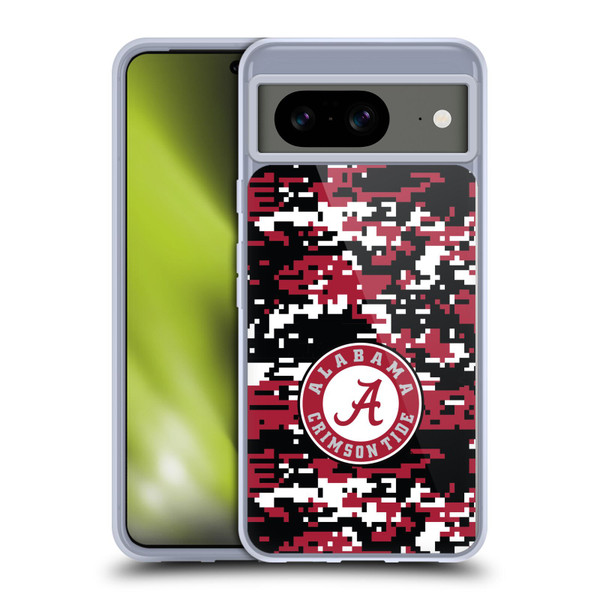 University Of Alabama UA The University Of Alabama Digital Camouflage Soft Gel Case for Google Pixel 8