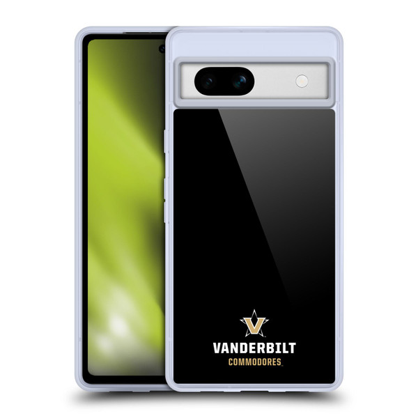 Vanderbilt University Vandy Vanderbilt University Logotype Soft Gel Case for Google Pixel 7a