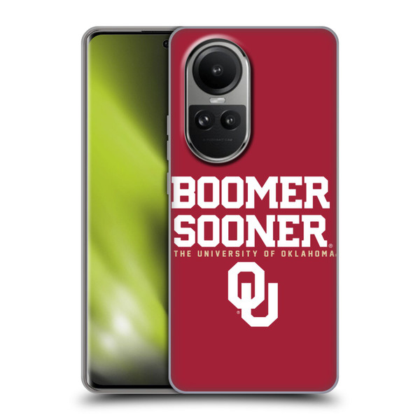 University of Oklahoma OU The University of Oklahoma Boomer Sooner Soft Gel Case for OPPO Reno10 5G / Reno10 Pro 5G