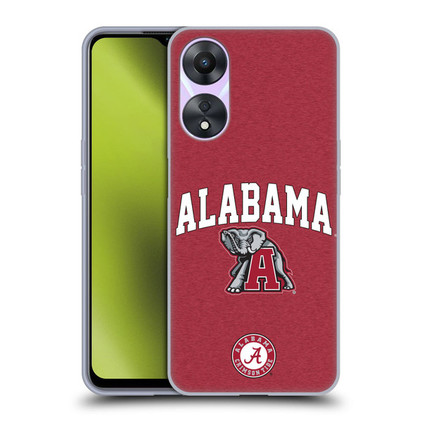 University Of Alabama UA The University Of Alabama Campus Logotype Soft Gel Case for OPPO A78 4G