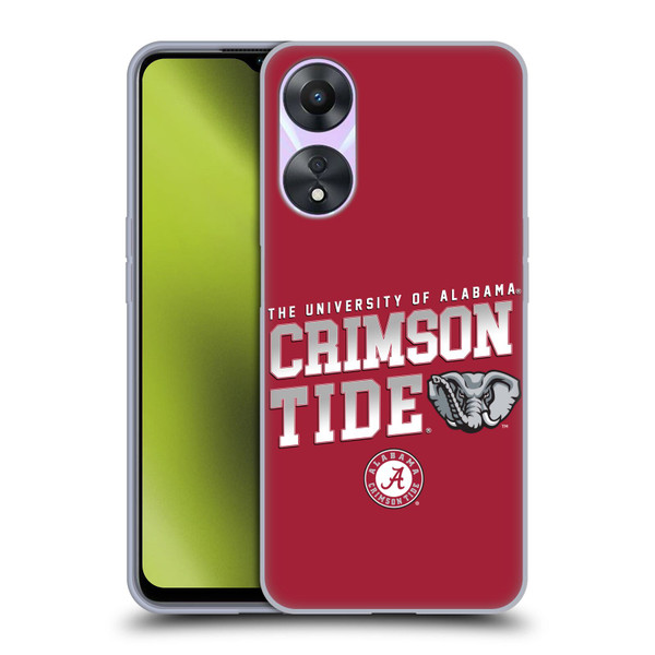University Of Alabama UA The University Of Alabama Crimson Tide Soft Gel Case for OPPO A78 4G