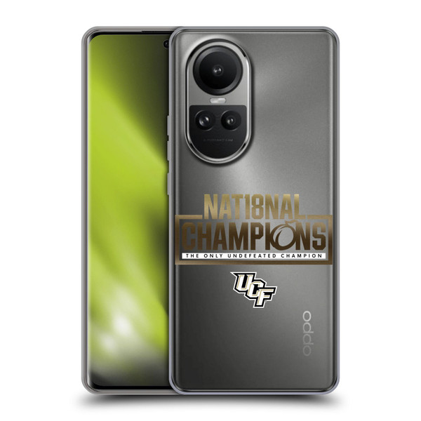 University Of Central Florida UCF 2 National Champions 3 Soft Gel Case for OPPO Reno10 5G / Reno10 Pro 5G