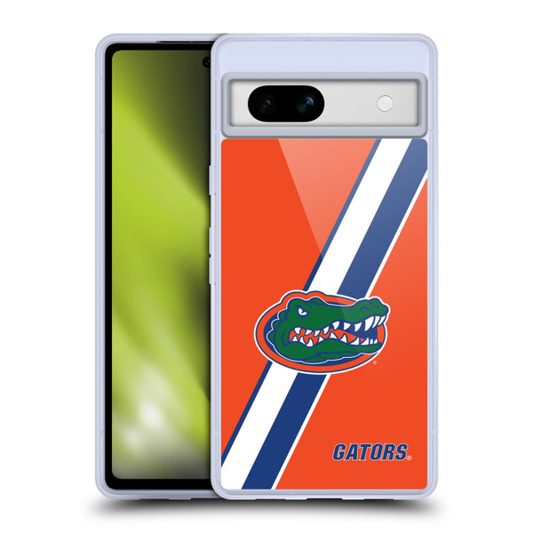 University Of Florida UF University Of Florida Stripes Soft Gel Case for Google Pixel 7a