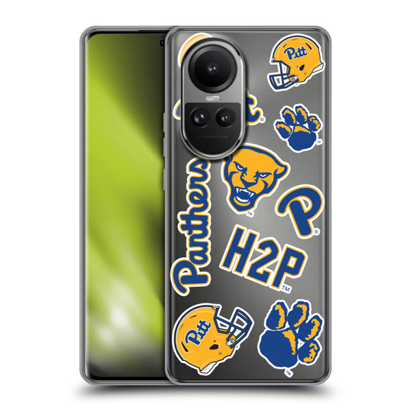 University Of Pittsburgh University of Pittsburgh Art Collage Soft Gel Case for OPPO Reno10 5G / Reno10 Pro 5G