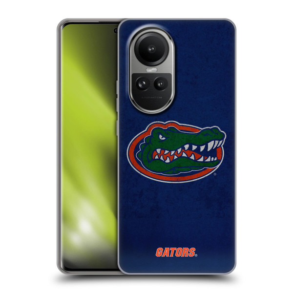 University Of Florida UF University Of Florida Distressed Look Soft Gel Case for OPPO Reno10 5G / Reno10 Pro 5G