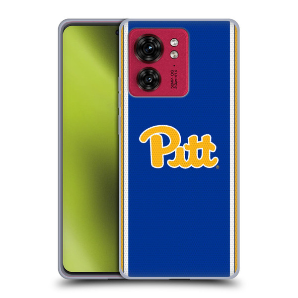 University Of Pittsburgh University Of Pittsburgh Football Jersey Soft Gel Case for Motorola Moto Edge 40