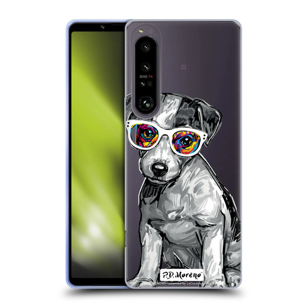 P.D. Moreno Black And White Dogs Jack Russell Soft Gel Case for Sony Xperia 1 IV