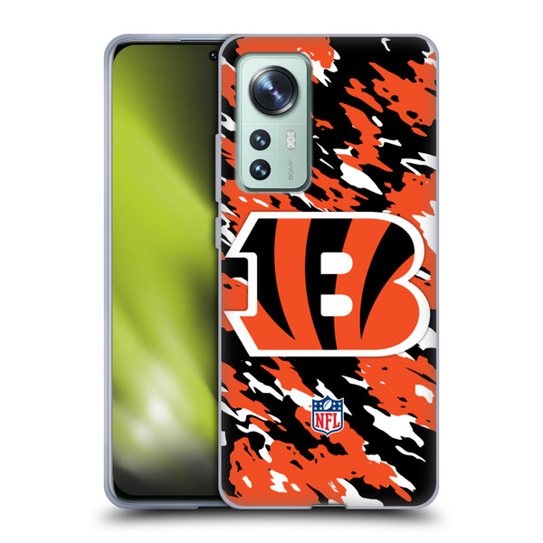 NFL Cincinnati Bengals Logo Camou Soft Gel Case for Xiaomi 12