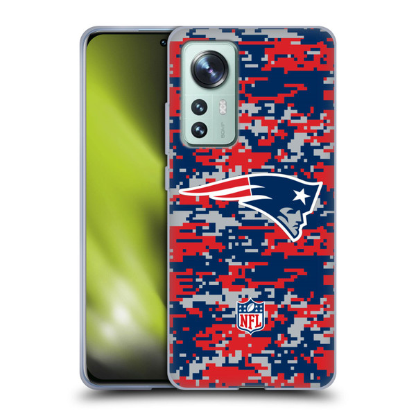 NFL New England Patriots Graphics Digital Camouflage Soft Gel Case for Xiaomi 12