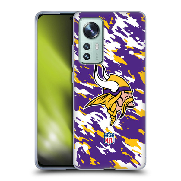 NFL Minnesota Vikings Logo Camou Soft Gel Case for Xiaomi 12