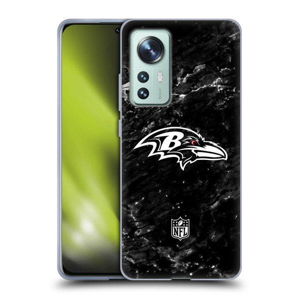 NFL Baltimore Ravens Artwork Marble Soft Gel Case for Xiaomi 12