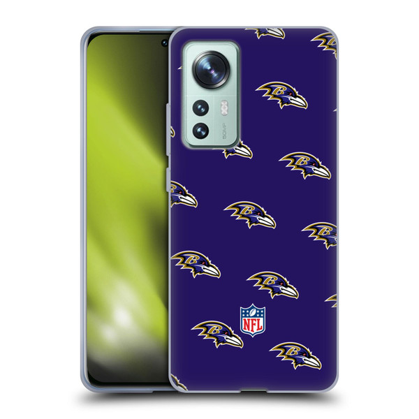 NFL Baltimore Ravens Artwork Patterns Soft Gel Case for Xiaomi 12