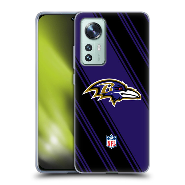 NFL Baltimore Ravens Artwork Stripes Soft Gel Case for Xiaomi 12
