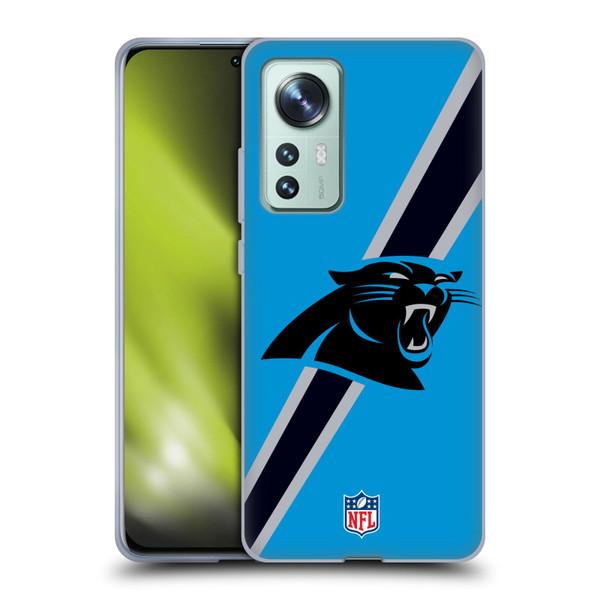 NFL Carolina Panthers Logo Stripes Soft Gel Case for Xiaomi 12